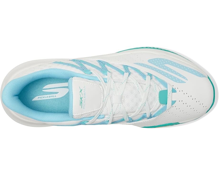 Кроссовки SKECHERS Skechers Viper Court Rally, цвет White/Light Blue — фото 2