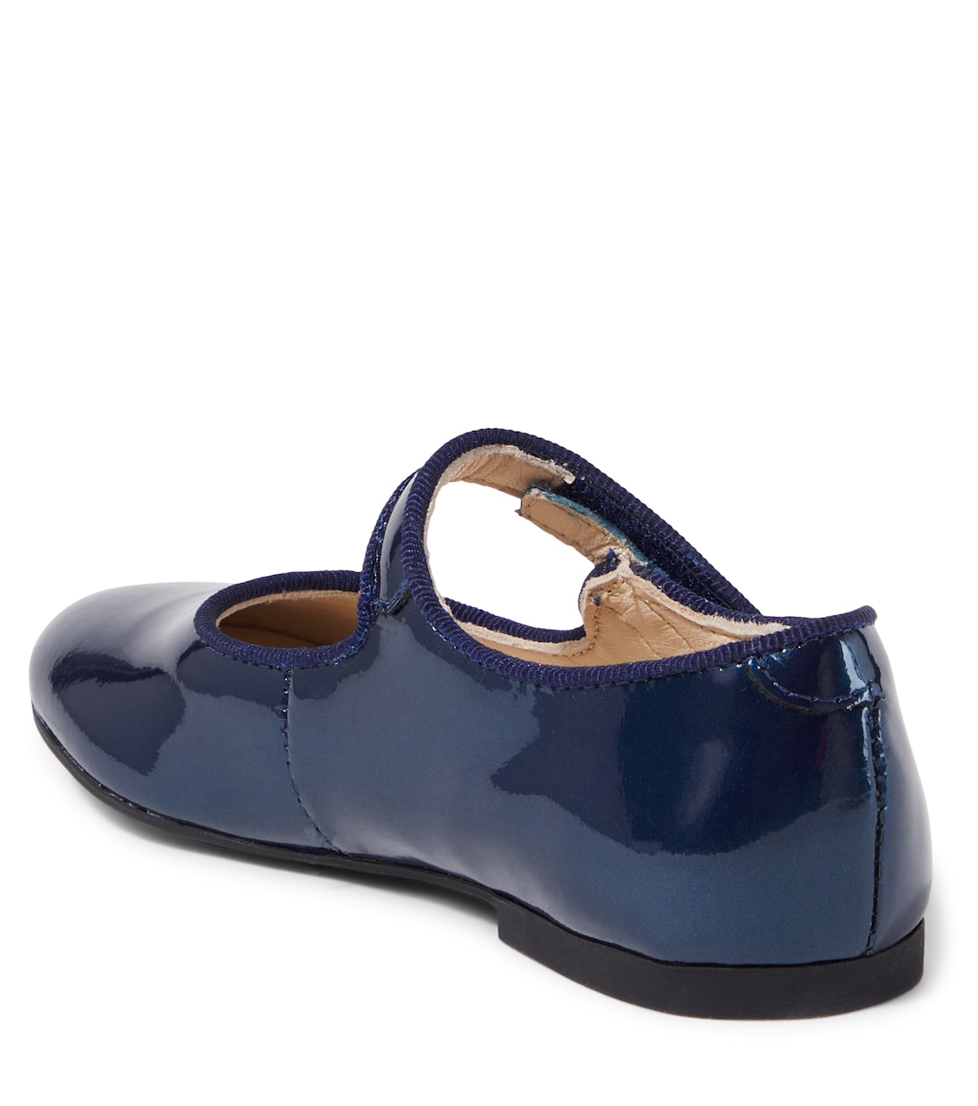 Туфли Mary Jane Daisy Baby из металлизированной кожи Pom d'Api, Vernis Metal/Blue — фото 3