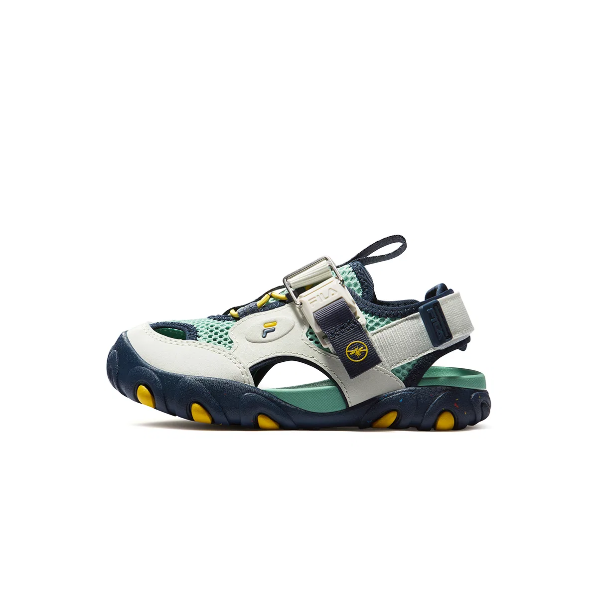 Детские сандалии SEASON FSW из искусственной кожи и текстиля, цвет Lichen Green/Summer Lotus Leaf Green FILA KIDS