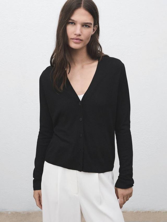 

Кардиган Lucca с V-образным вырезом Mango, Black