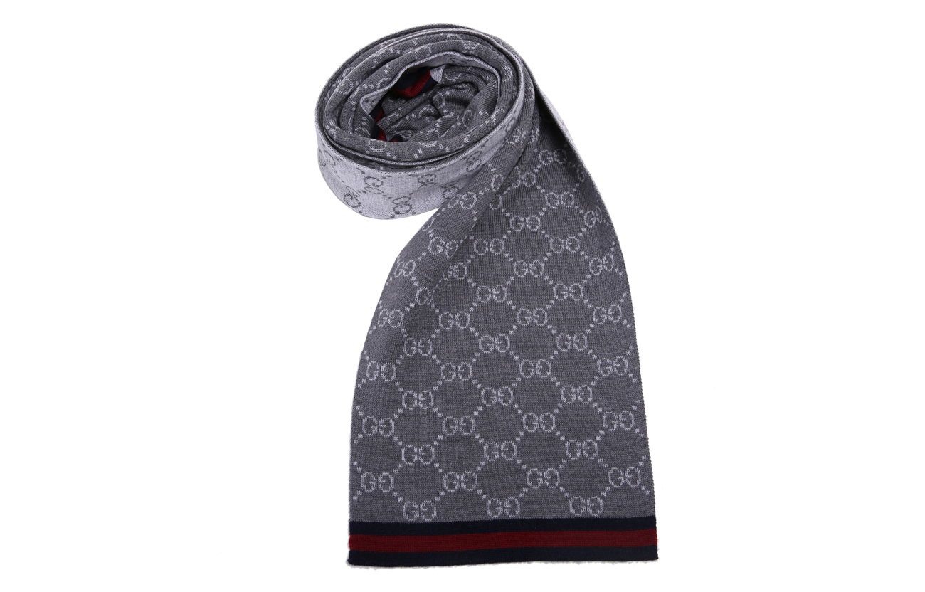 Шарф с логотипом GG GUCCI — фото 4