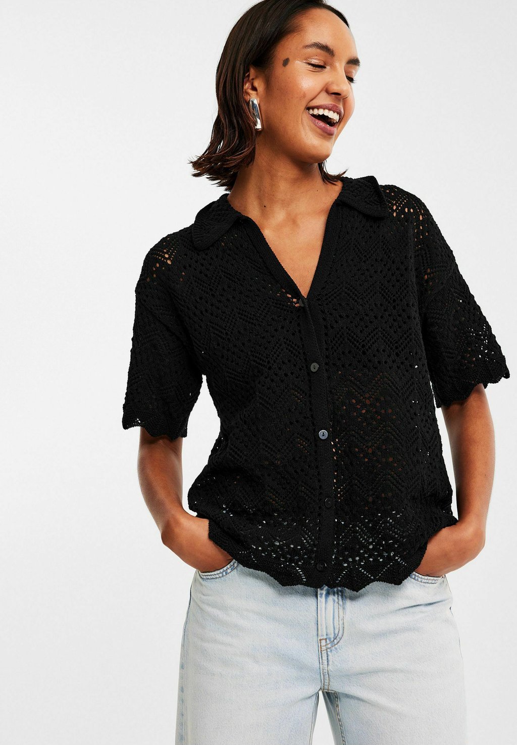 

Кардиган SHORT SLEEVE Kappahl, черный