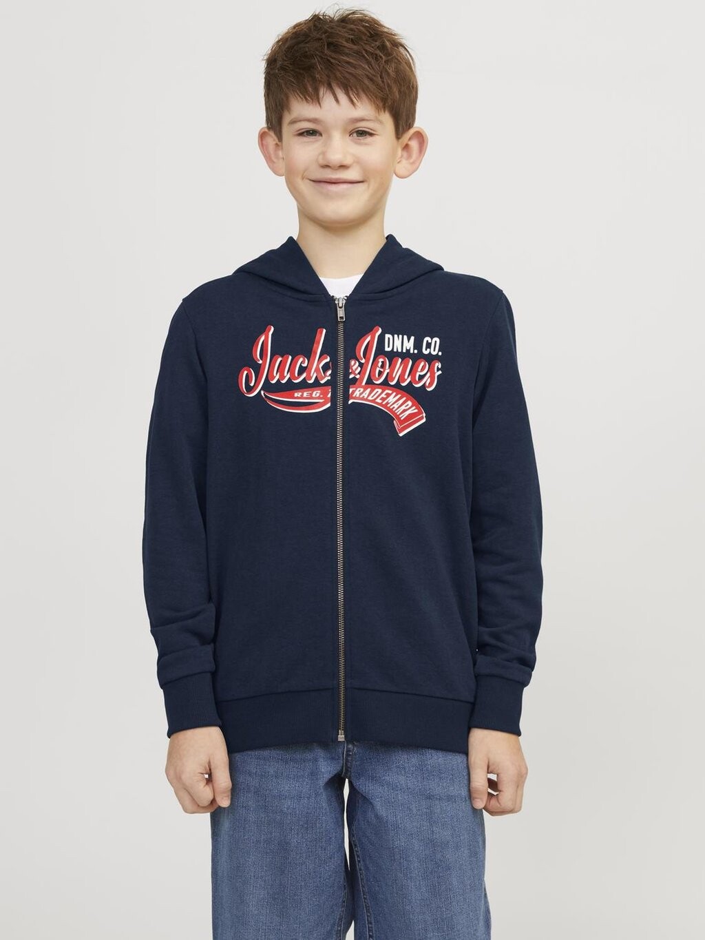 

Толстовка JJELOGO ZIP Jack & Jones Junior, цвет navy blazer