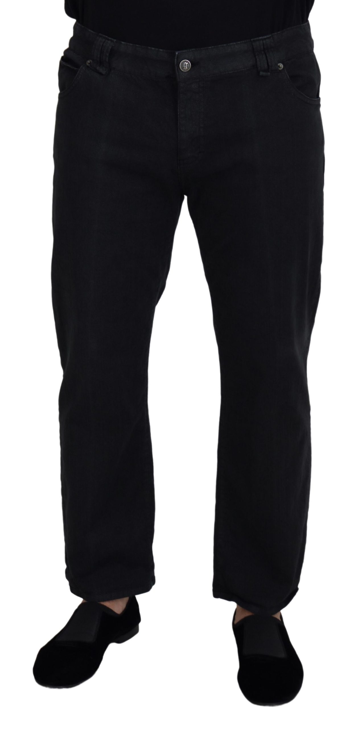 

Элегантные черные джинсы Mainline Cotton John Galliano