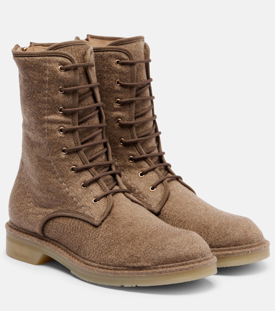Ботинки боевые Baker cashmere Max Mara, Cacha Scuro
