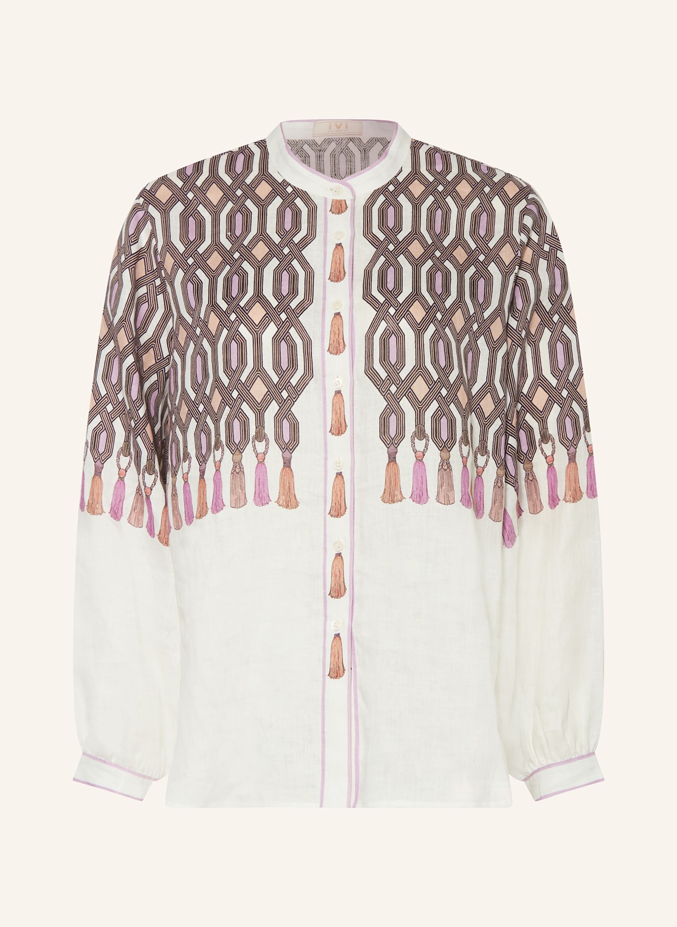 

Льняная блузка Ivi Collection, мультиколор