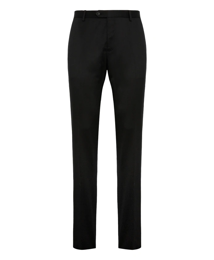 

Эластичные трикотажные брюки из шерсти Boggi Milano, черный