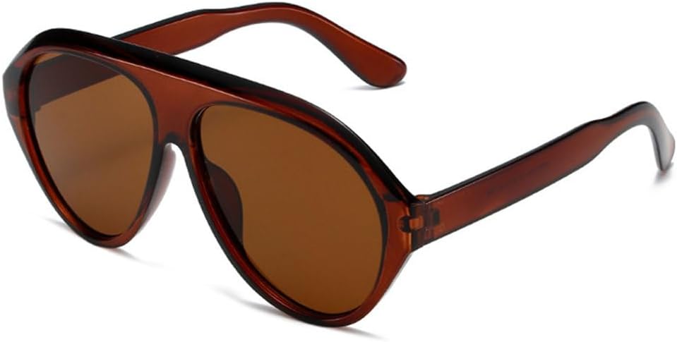 

Модные солнцезащитные очки большого размера для женщин в винтажном стиле, защита от УФ-излучения UV400 для мужчин, для занятий спортом на открытом воздухе и вождения, градиентные солнцезащитные очки generic, Brown Tea