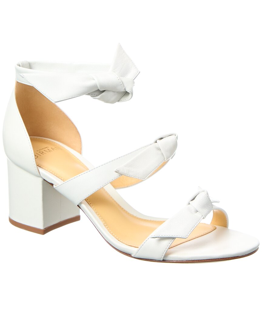Alexandre Birman New Lolita 60 Leather Sandal, белый