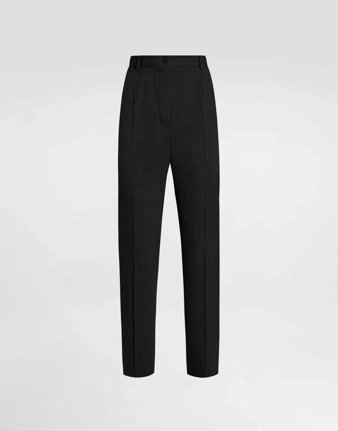 Брюки из шерстяного габардина DOLCE & GABBANA, черный