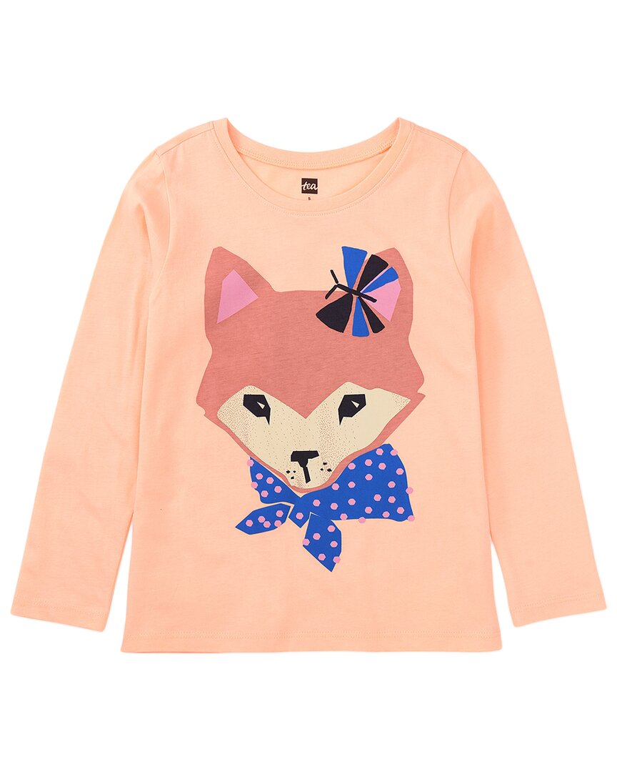 

Футболка Tea Collection с принтом Fox, розовый