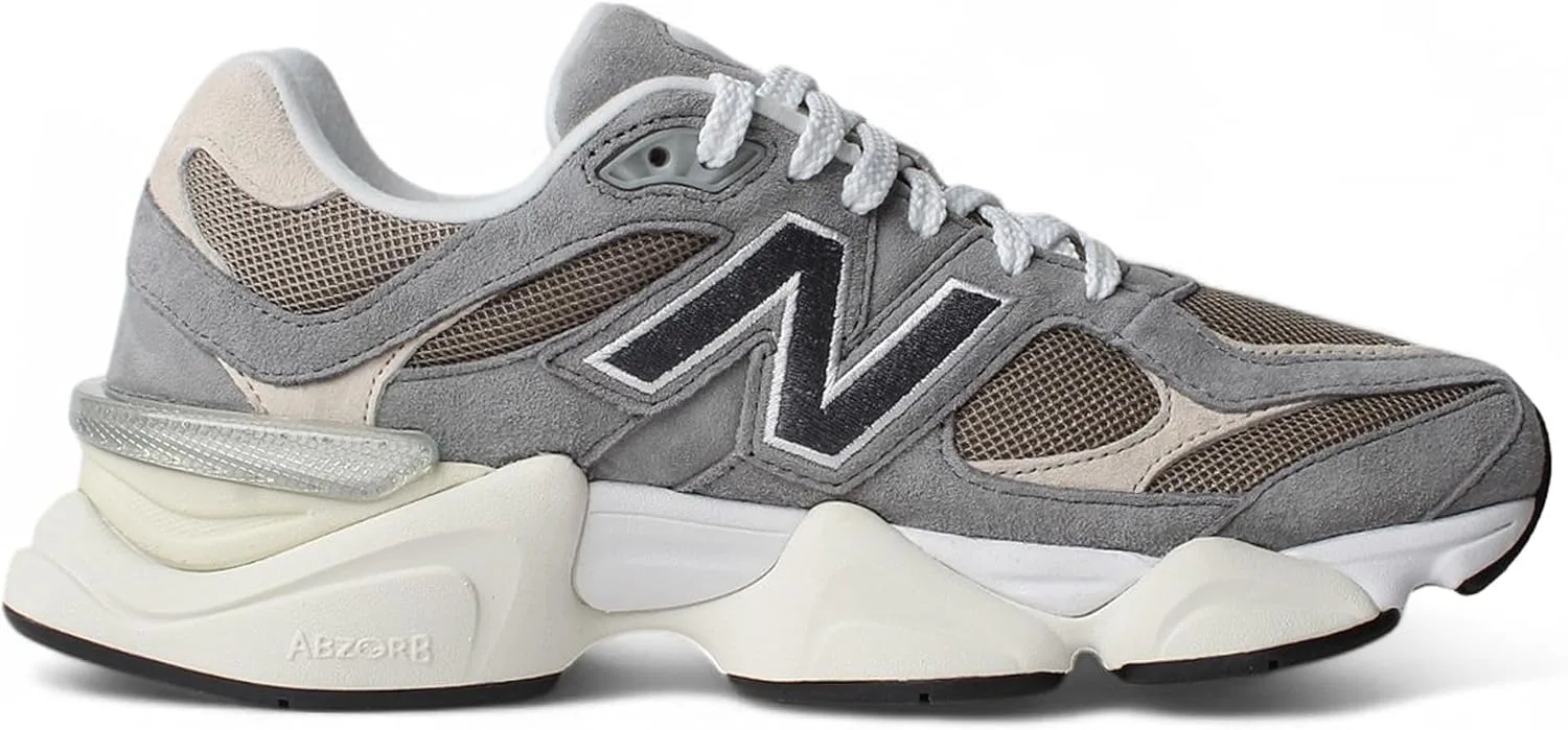 Кроссовки New Balance Men's 9060, белый/темно-серый/бежевый — фото 2