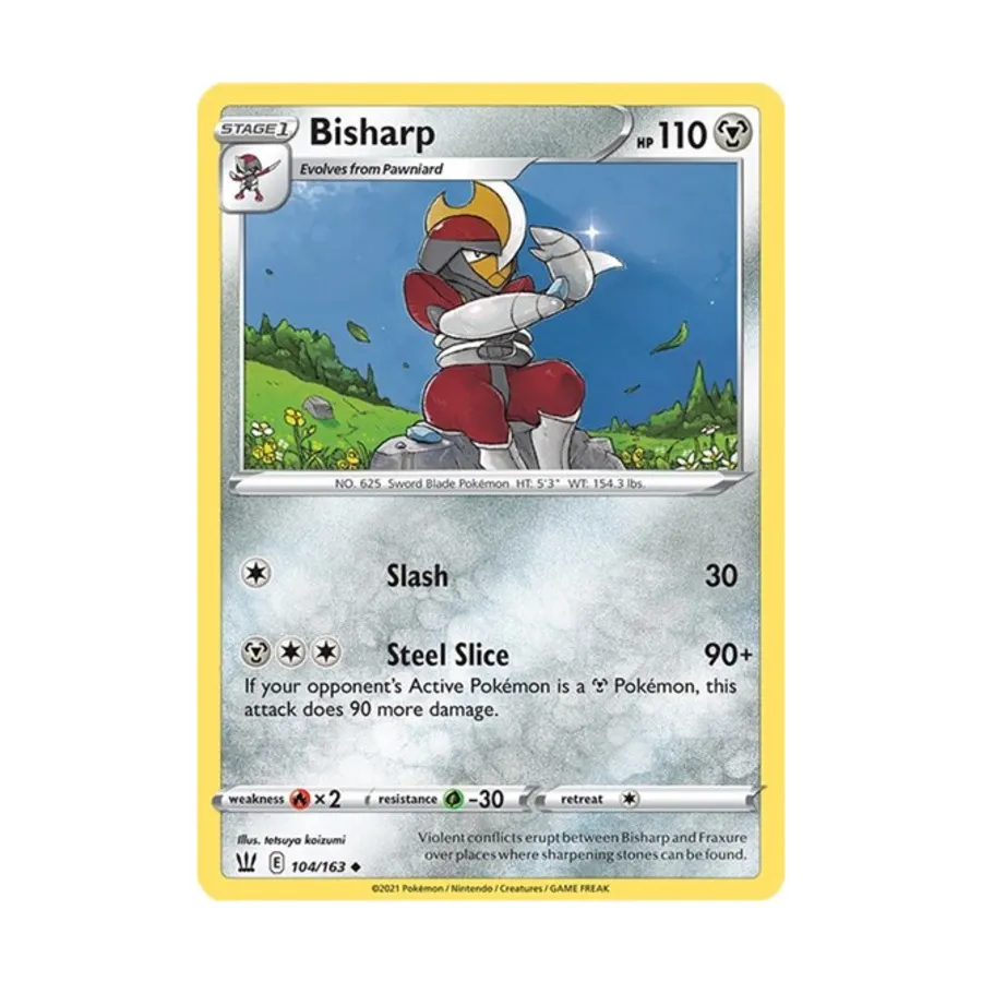 

CCG Бишарп (Ю) # 104/163, Pokemon - SWSH05: Battle Styles - Singles