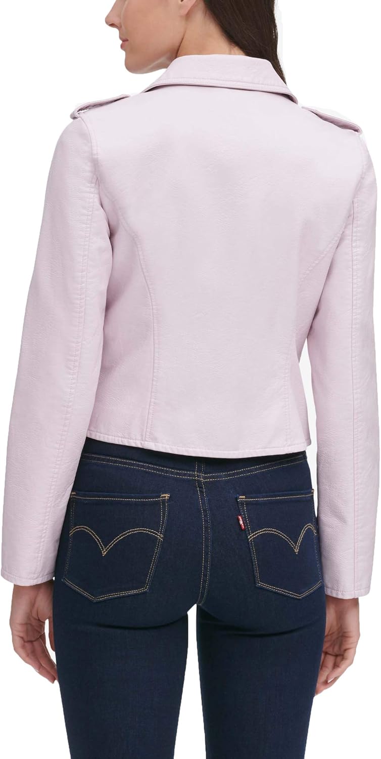 Женская куртка-косуха Levi's классическая кожаная, красный — фото 2