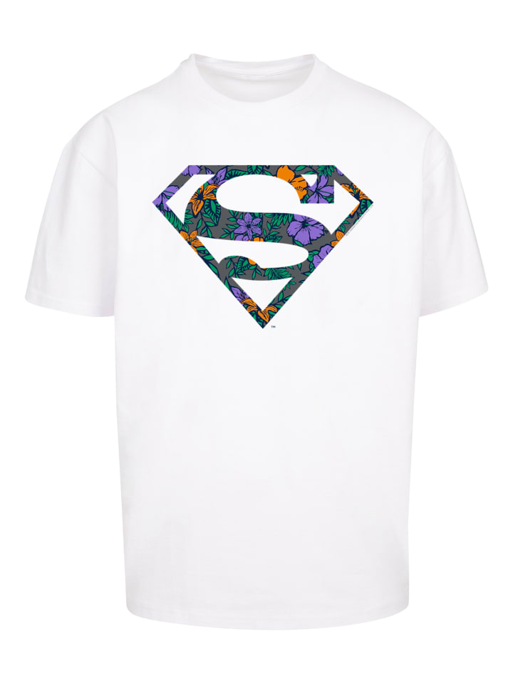 

Футболка F4NT4STIC Superman Superheld Floral Logo, белый