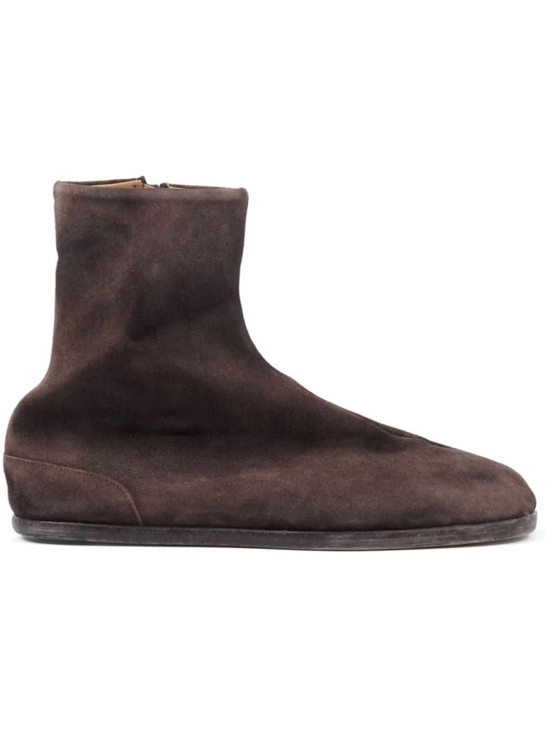 

Maison Margiela ботинки Tabi на плоской подошве, коричневый