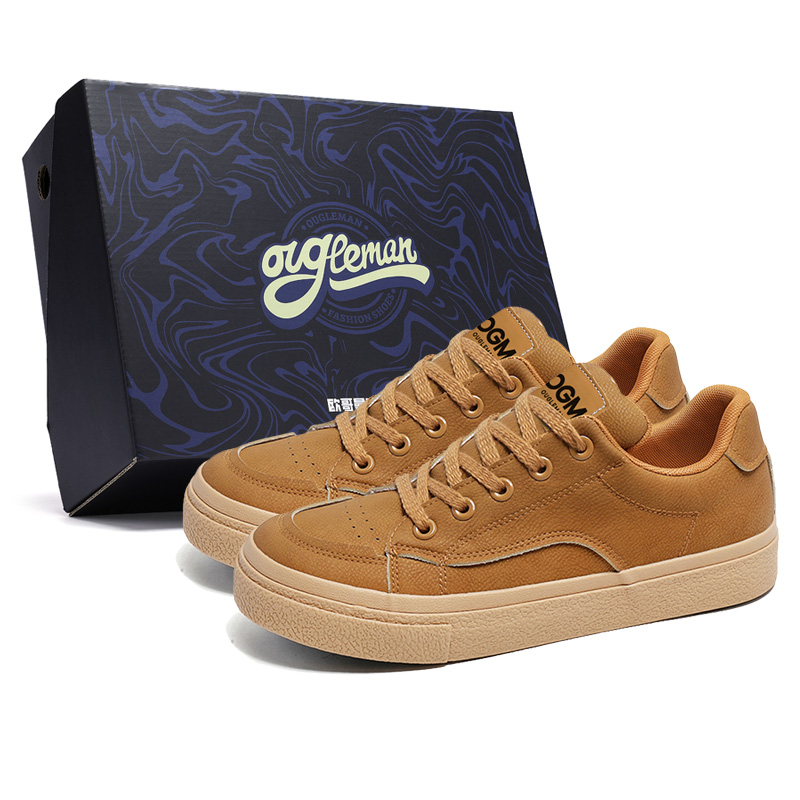 

OUGLEMEN Скользоустойчивые баланс лоу-топ скейтборд обувь мужские хаки, цвет Khaki