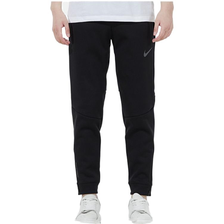Спортивные брюки Men's Nike Logo Printing Elastic Waistband Bundle Feet Sports Pants/Trousers/Joggers Black DM1101-010 — фото 4