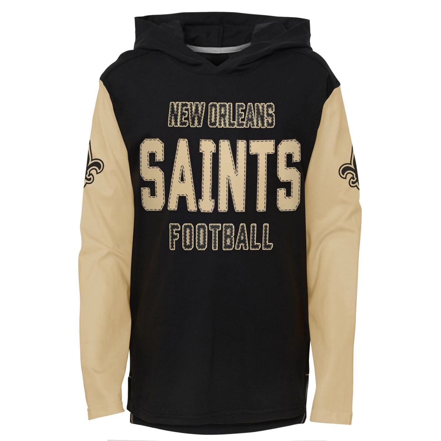 

Молодежная черная футболка с капюшоном New Orleans Saints Heritage с длинными рукавами Outerstuff, Черный, Молодежная черная футболка с капюшоном New Orleans Saints Heritage с длинными рукавами Outerstuff