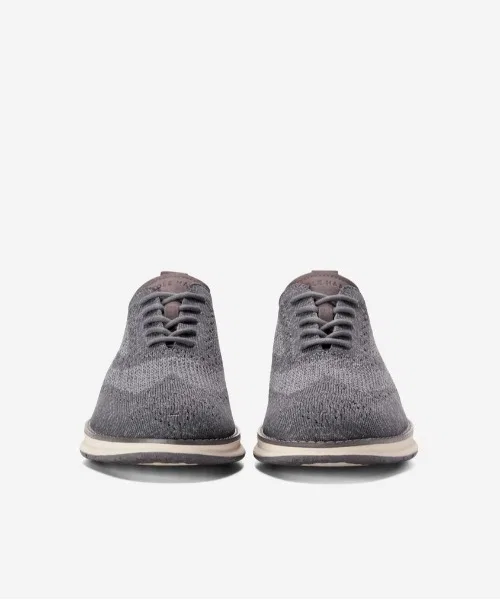 Мужские серые кроссовки OriginalGrand Energy Weave Stitchlite Wing Oxford COLE HAAN серые — фото 3