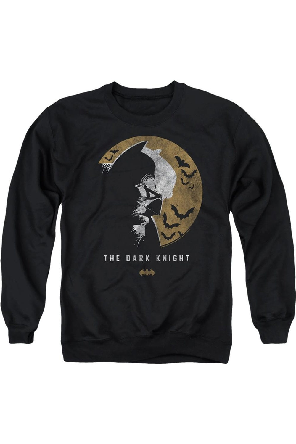 

Толстовка Batman Dark Knight Moon для взрослых с круглым вырезом Gildan, черный