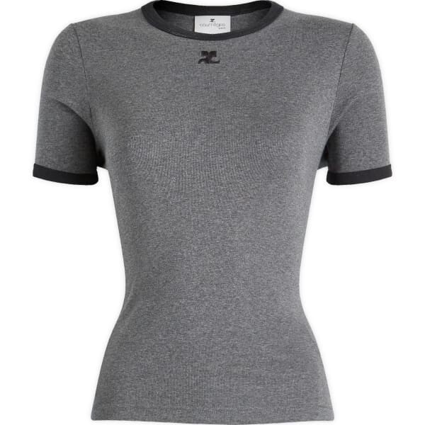 

Фирменная футболка Courrèges, серый