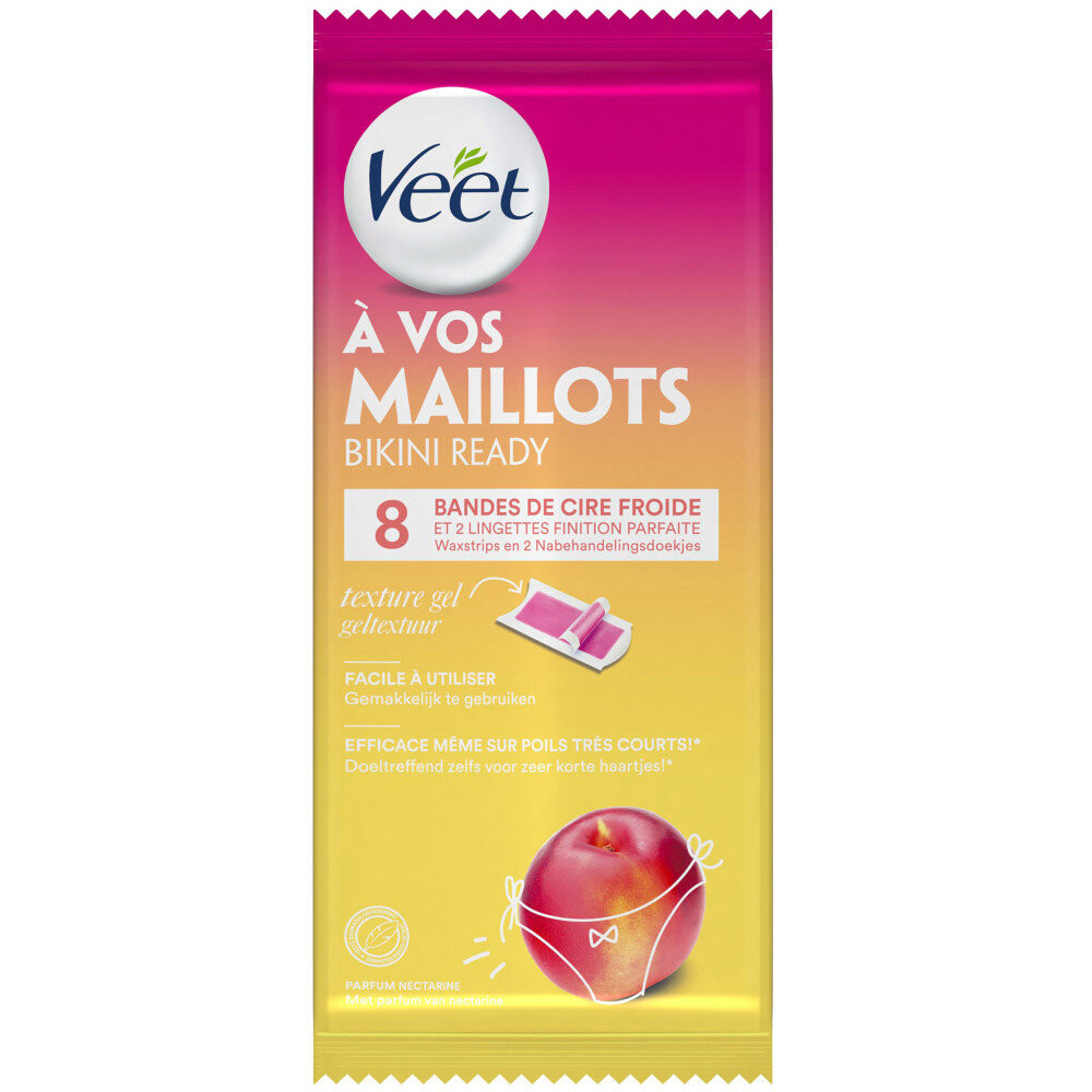 

Veet, Полоски бикини с холодным воском, Нектарин