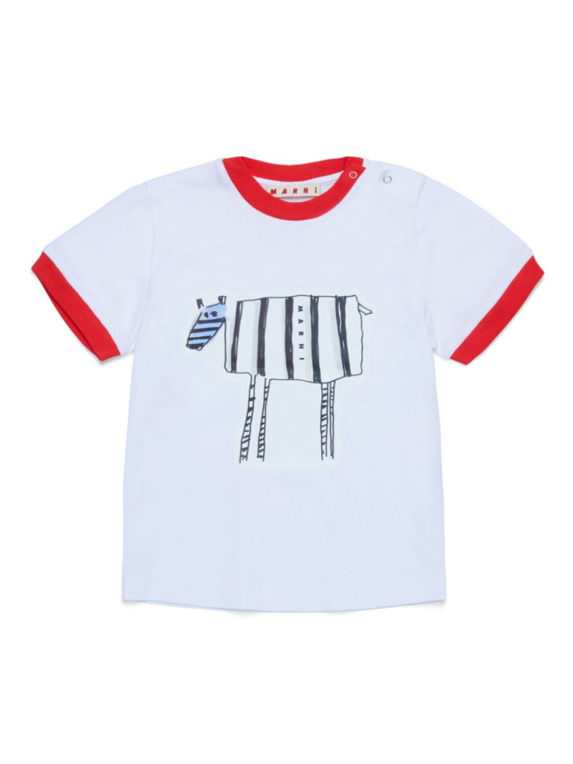 

Marni Kids футболка с принтом, белый