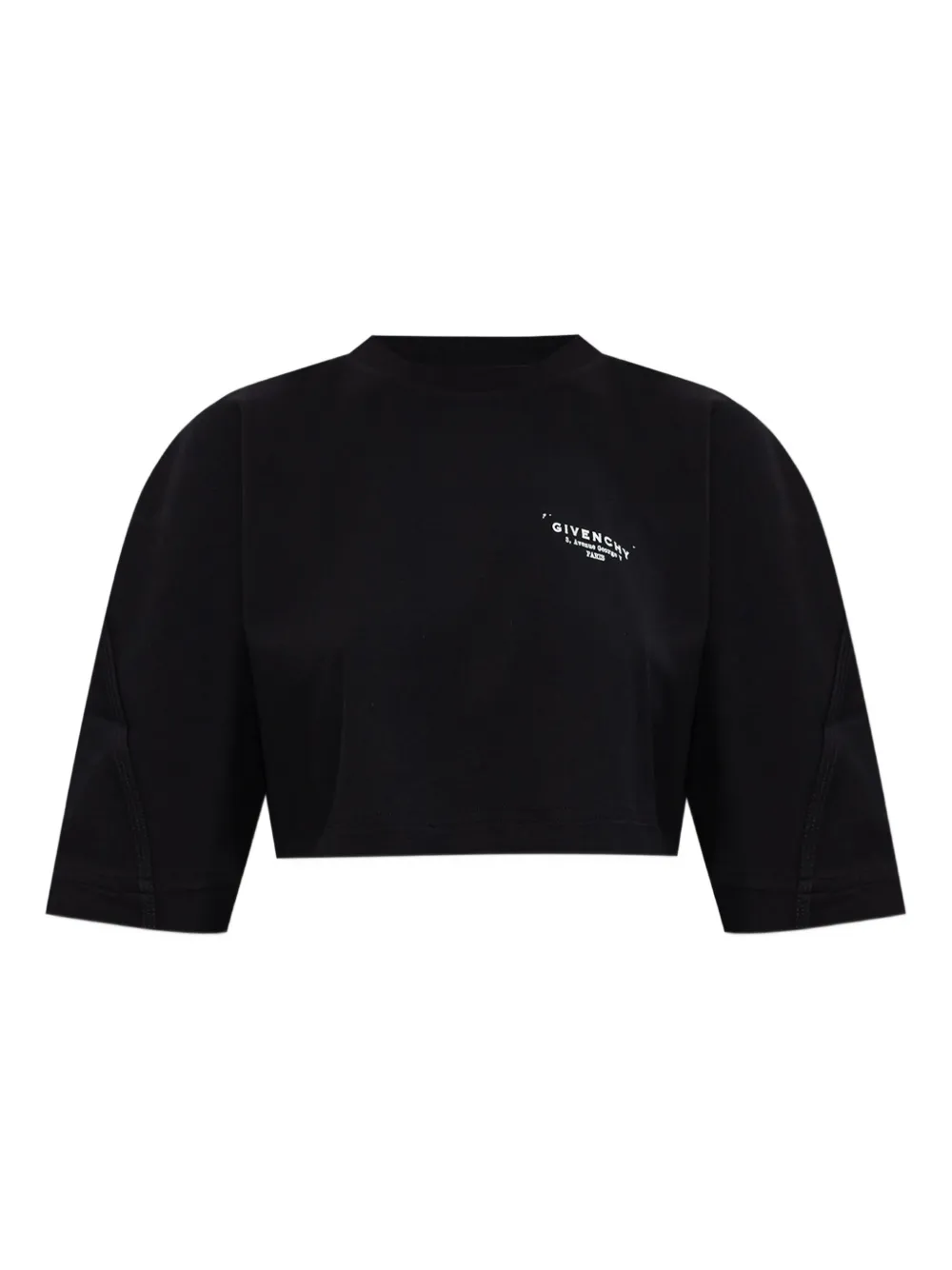 

Укороченный топ с логотипом Givenchy, черный