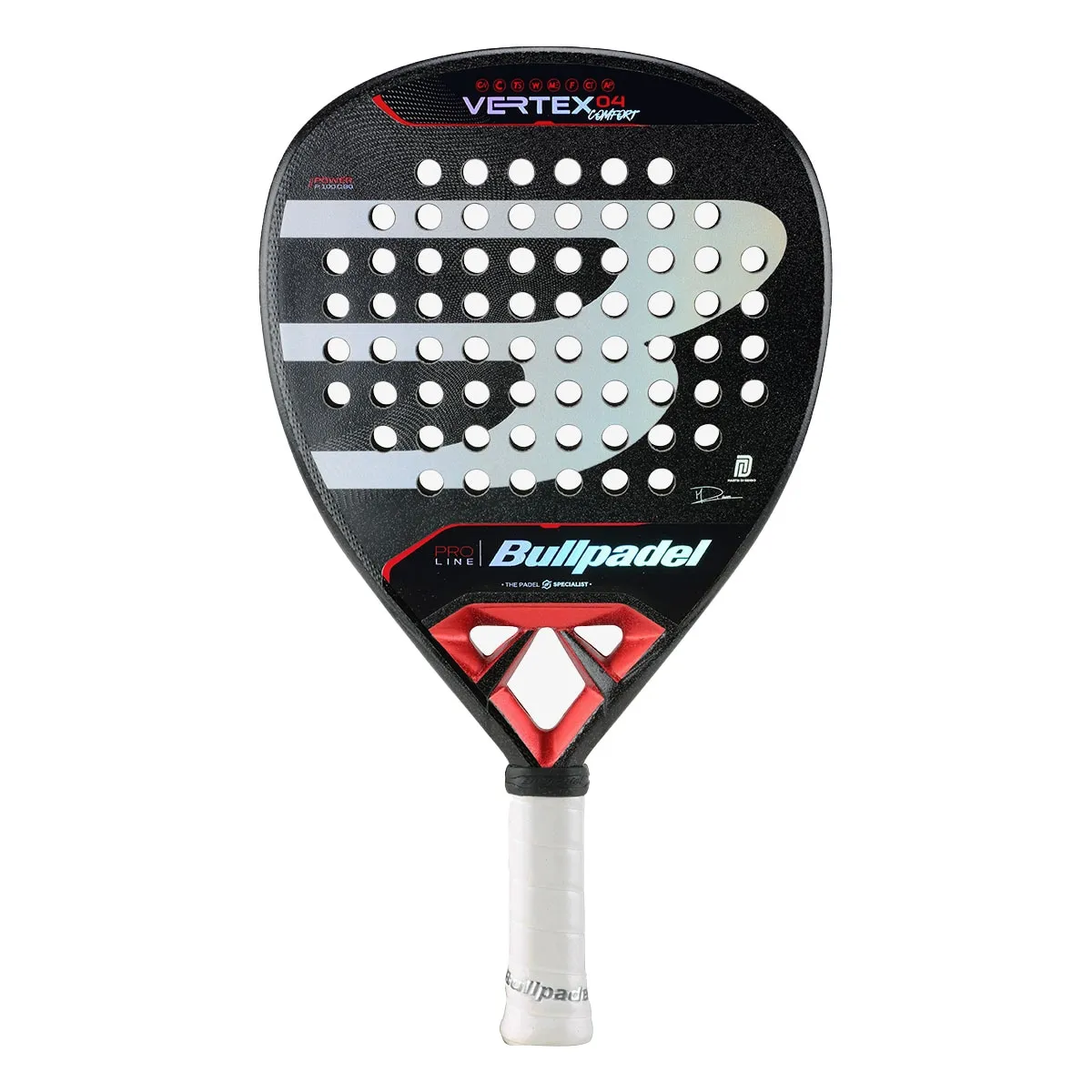 

Ракетка для паделя Bullpadel Vertex 04 Comfort 24, черный/белый