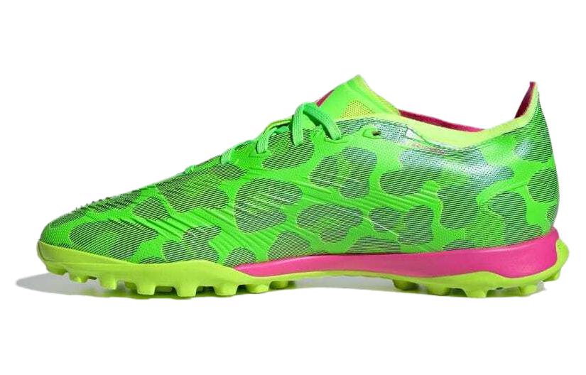 Adidas Predator League TF Резиновые Сломанные Шипы Амортизирующие Износостойкие Дышащие Футбольные Бутсы Унисекс Зеленый Фиолетовый