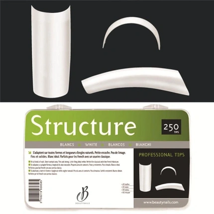

BNA White Structure Tips X250 Beautynails