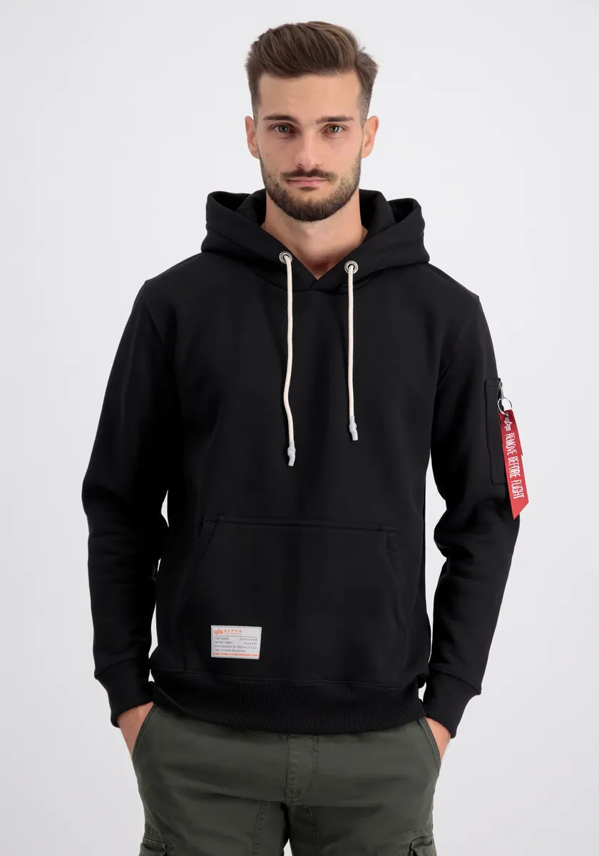 

Толстовка Alpha Industries " Alpha Industries Мужчины - Толстовки с капюшоном с этикеткой из переработанных материалов", черный