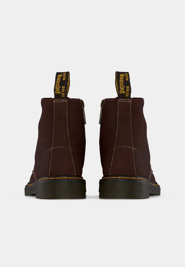 Ботинки Dr. Martens 1460 Pascal унисекс на шнуровке, нубук, Dark Brown — фото 4
