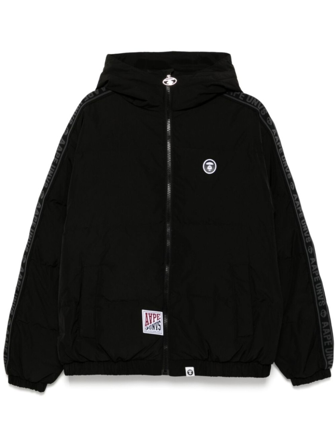 

Пуховик Moonface с логотипом AAPE BY *A BATHING APE, черный