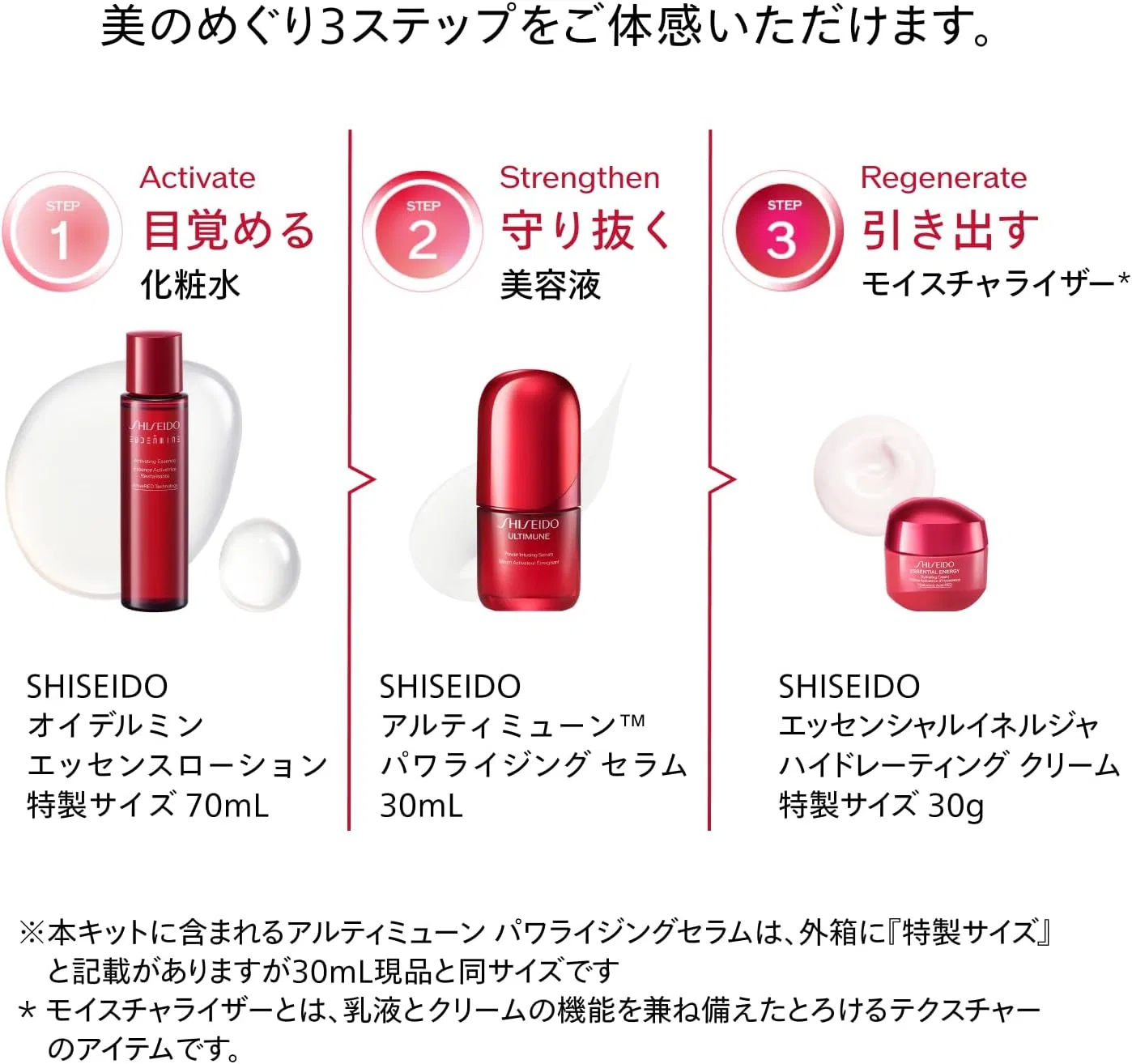 Набор для ухода за кожей SHISEIDO Ultimune: сыворотка 30 мл + лосьон 70 мл + крем 30 г Shiseido Ginza Tokyo — фото 3