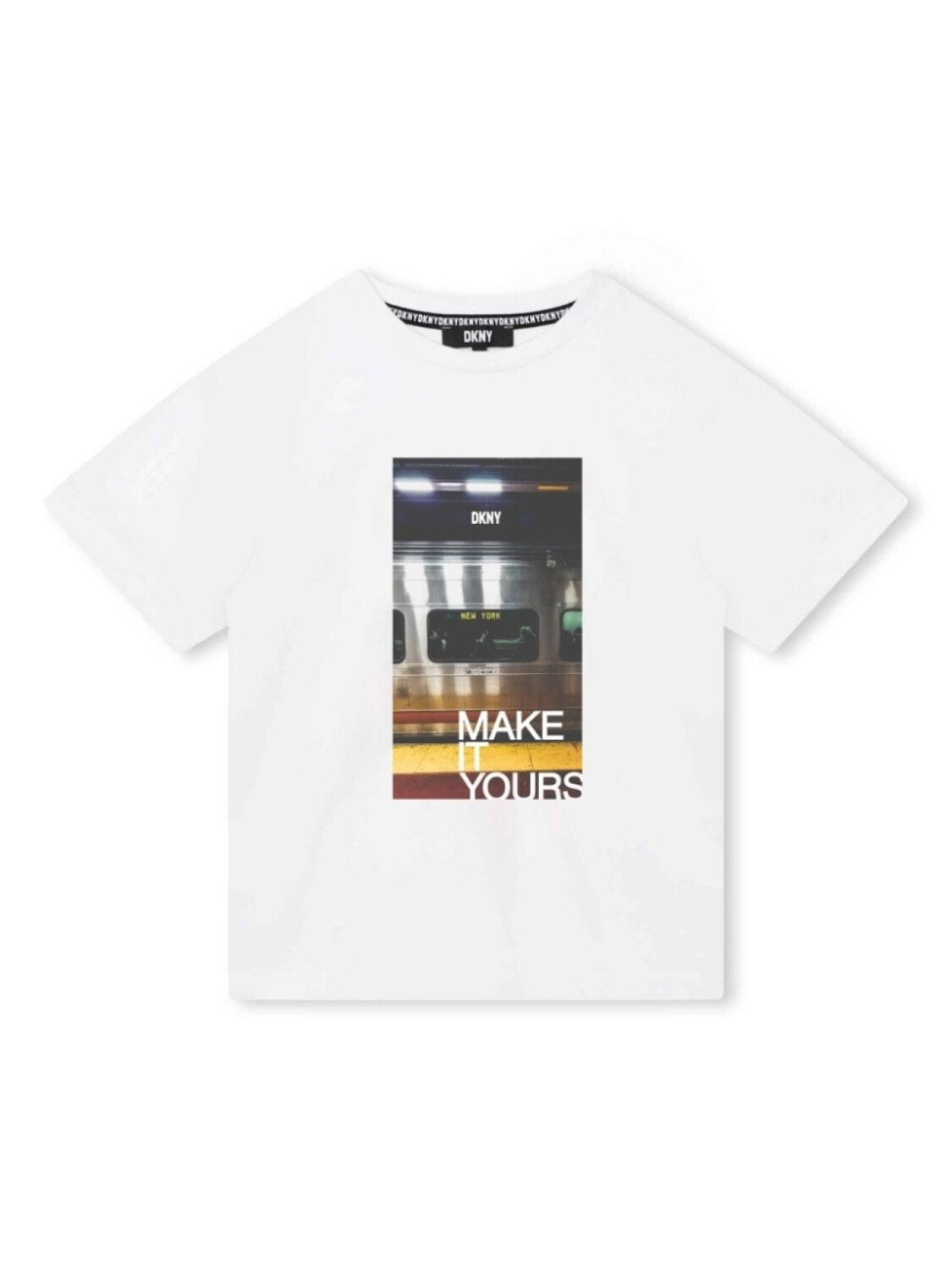 

DKNY футболка с фотопринтом, белый