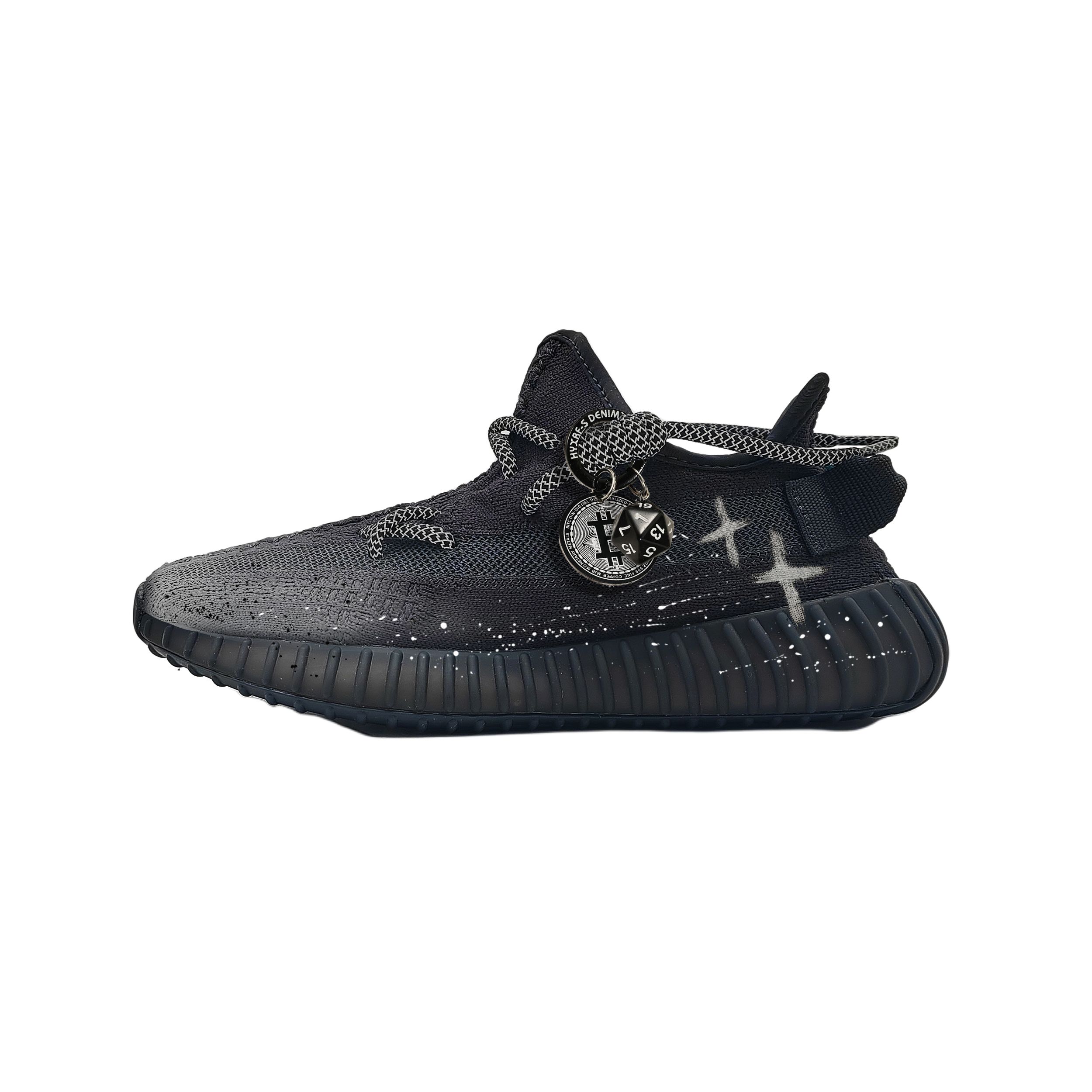 

Yeezy Boost 350 V2 Prayer устойчивые к истиранию низкие кроссовки повседневные unisex Adidas Originals, черный