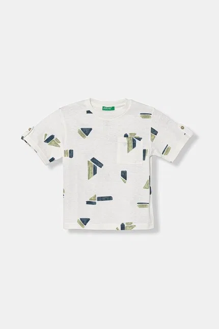 Футболка с коротким рукавом белая, United Colors of Benetton