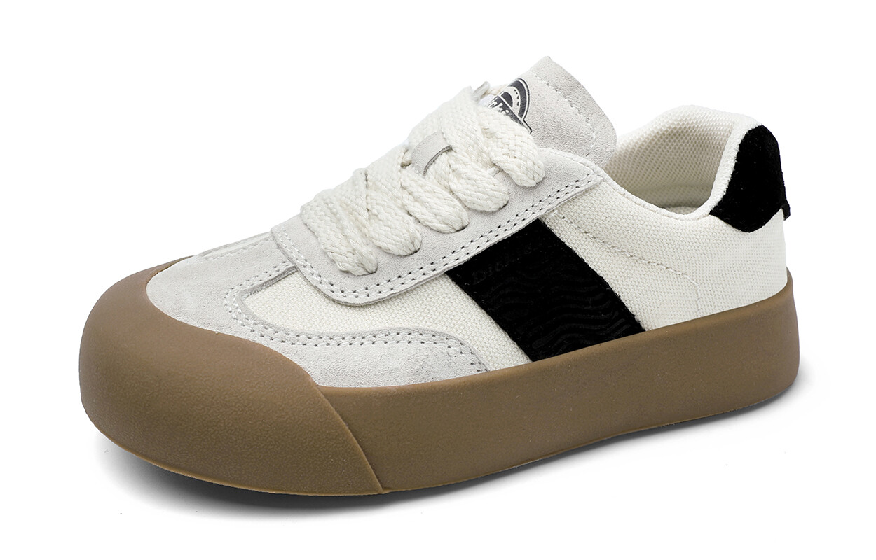 Детские кроссовки для скейтбординга PS Low-top бежевый/бежевый/бежевый Dickies, бежевый/черный — фото 2