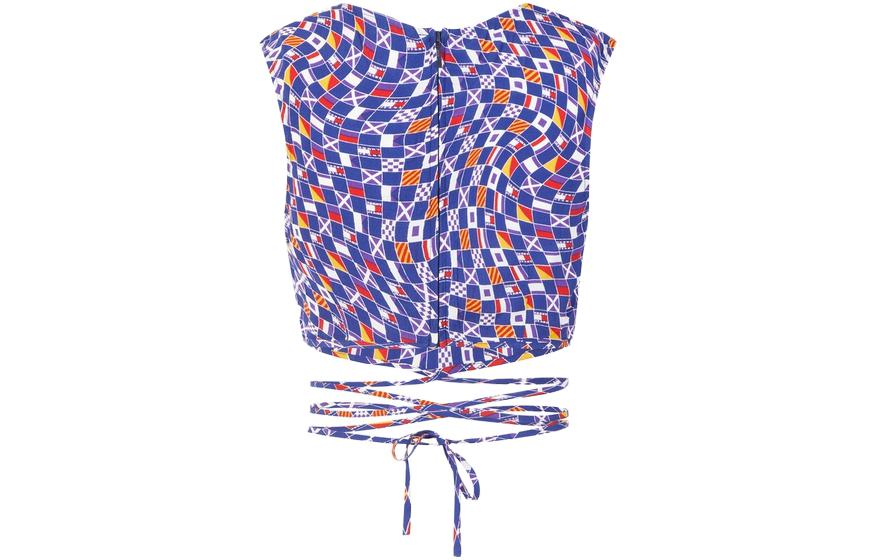 Tommy Hilfiger Топ-майка Women's Blue & White & Red & Multicolor 0G0 — фото 4