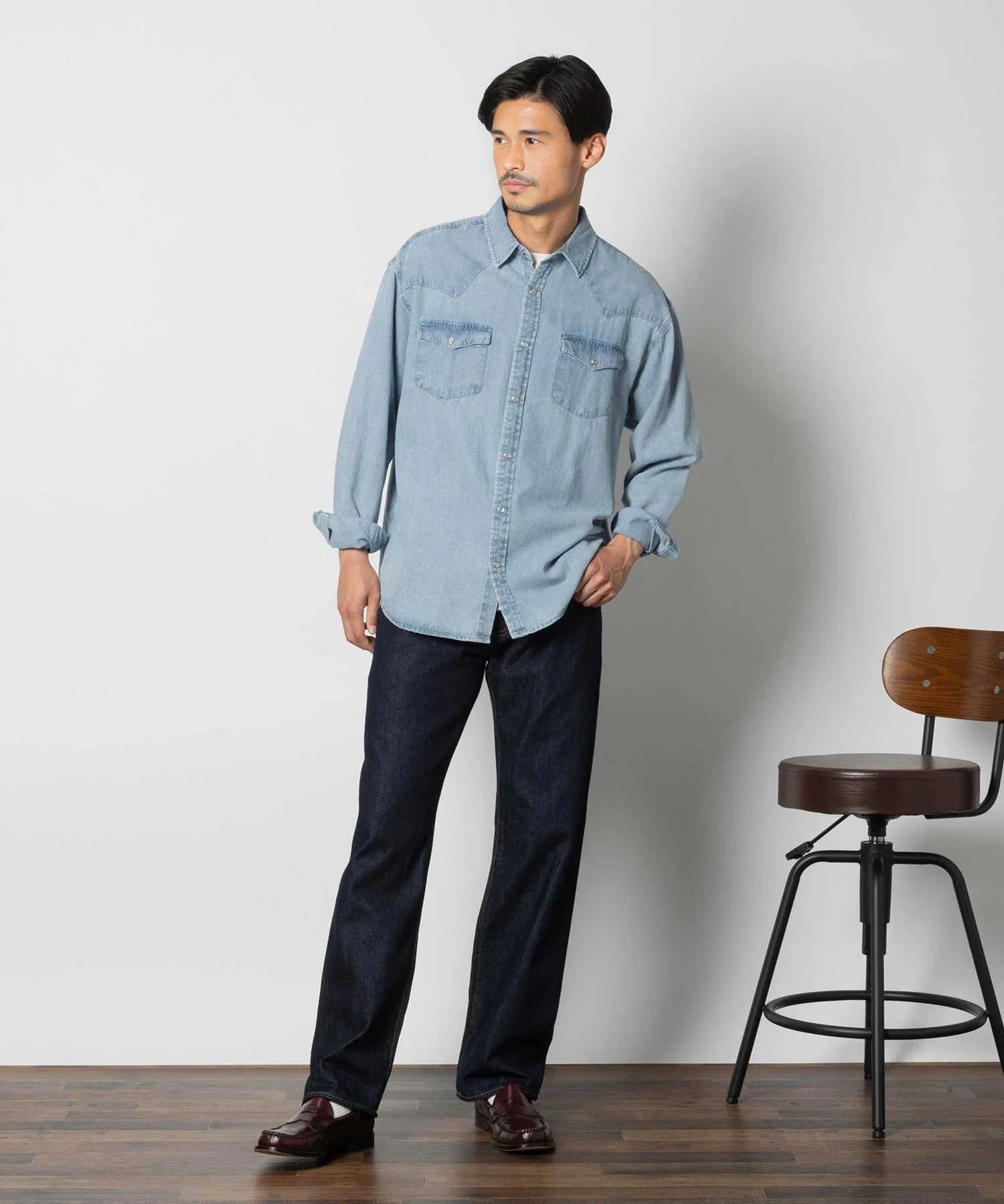 【Levi's】"555" Свободные прямые джинсы — фото 4