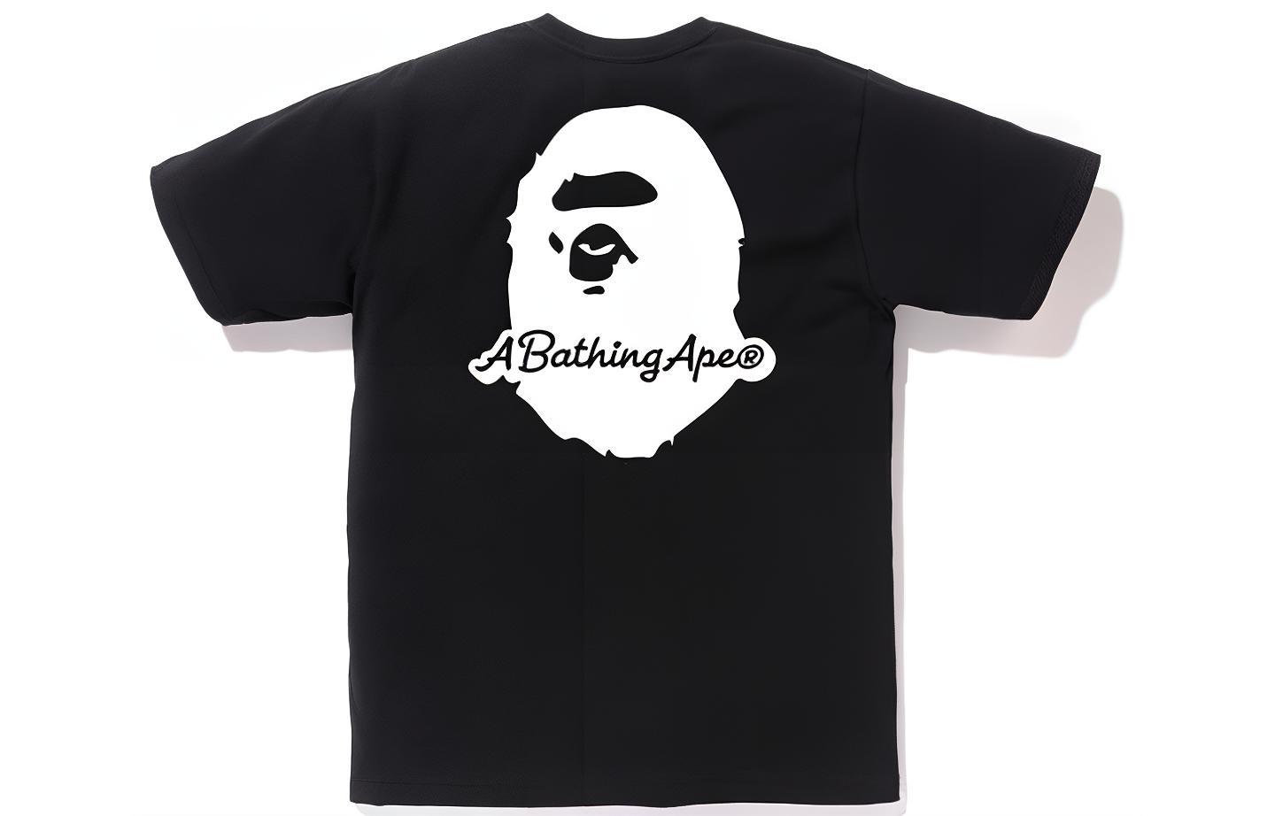 

Футболка с принтом Pigment Patch A BATHING APE, красная