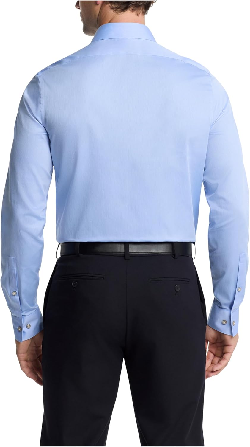 Мужские рубашки Calvin Klein Slim Fit Non Iron Solid, Mist — фото 2