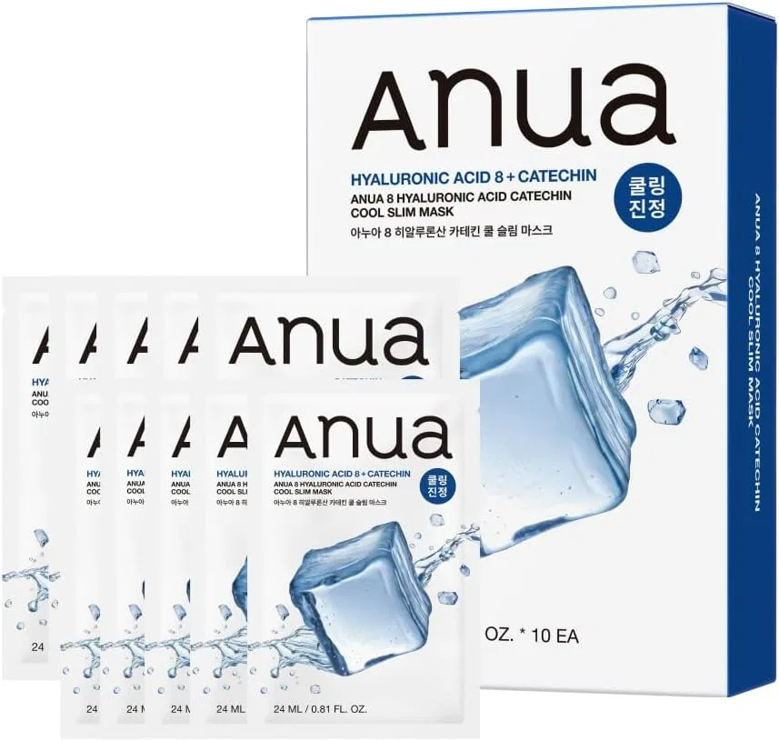 Маска для лица Anua — 8 Catechin Cooling Mask, ., охлаждающая, с гиалуроновой кислотой
