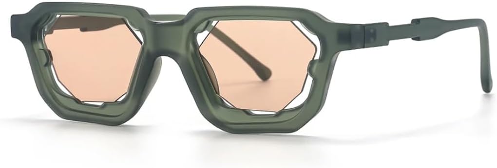 

Ретро-модные панк-солнцезащитные очки для женщин и мужчин, для вечеринок, классические, винтажные, с защитой от УФ-излучения UV400, для активного отдыха VFDHN, Green Champagne