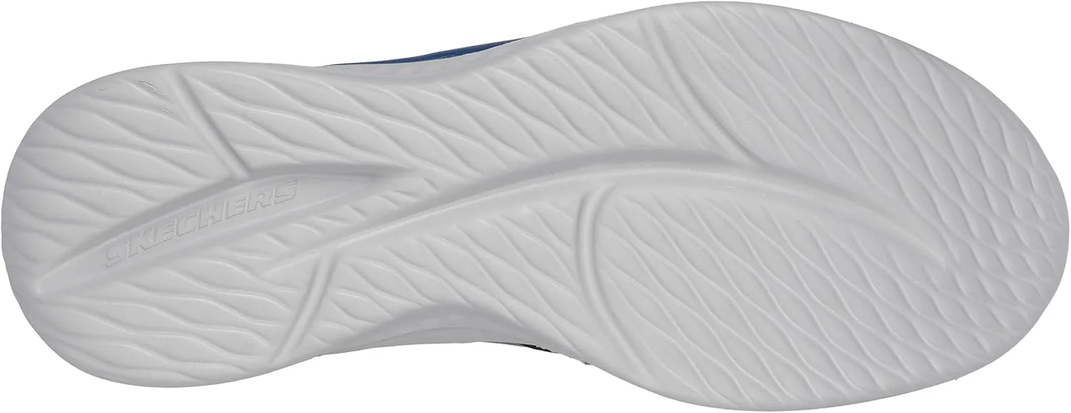 Мужские кроссовки Skechers Streetwear Slade - Breyer с вязаной сеткой, шнуровкой-банджи и четвертной вставкой, без шнурков, серый — фото 3