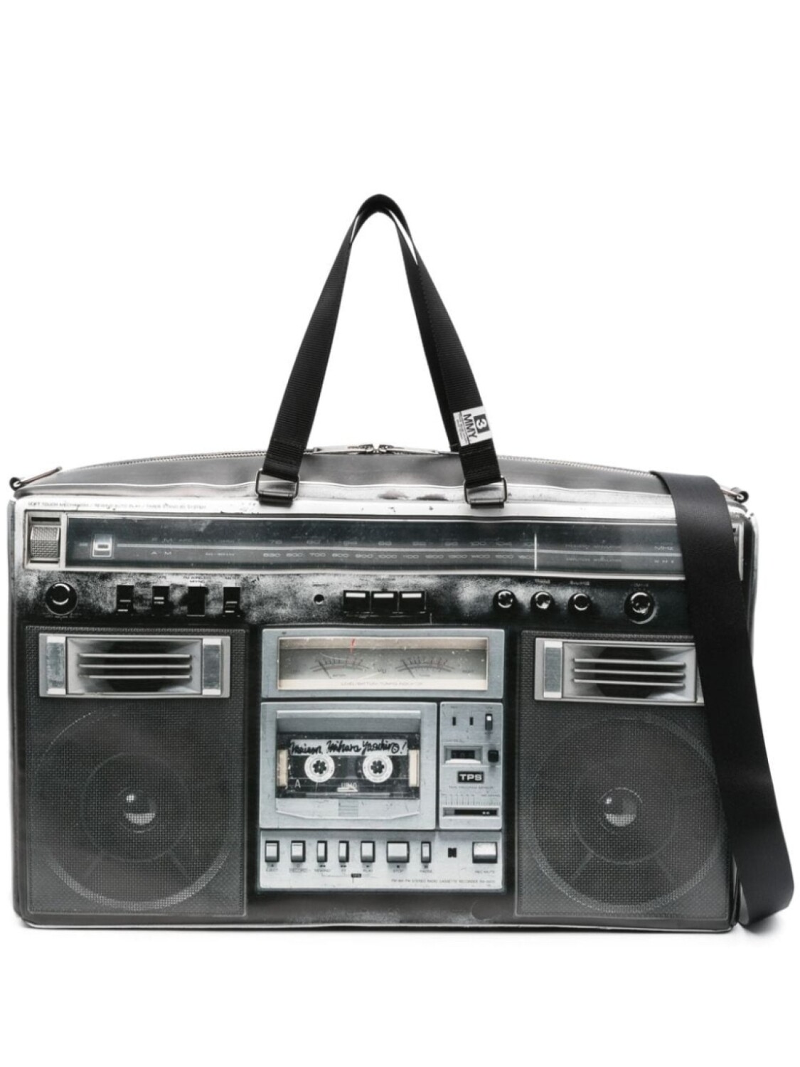 

Maison Mihara Yasuhiro сумка-тоут с принтом Boombox, черный