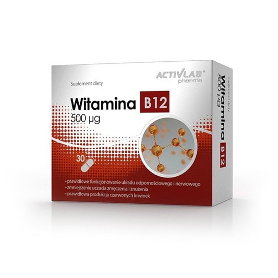 

ActivLab, Pharma Витамин B12 500 мкг, Добавка , 30 капсул