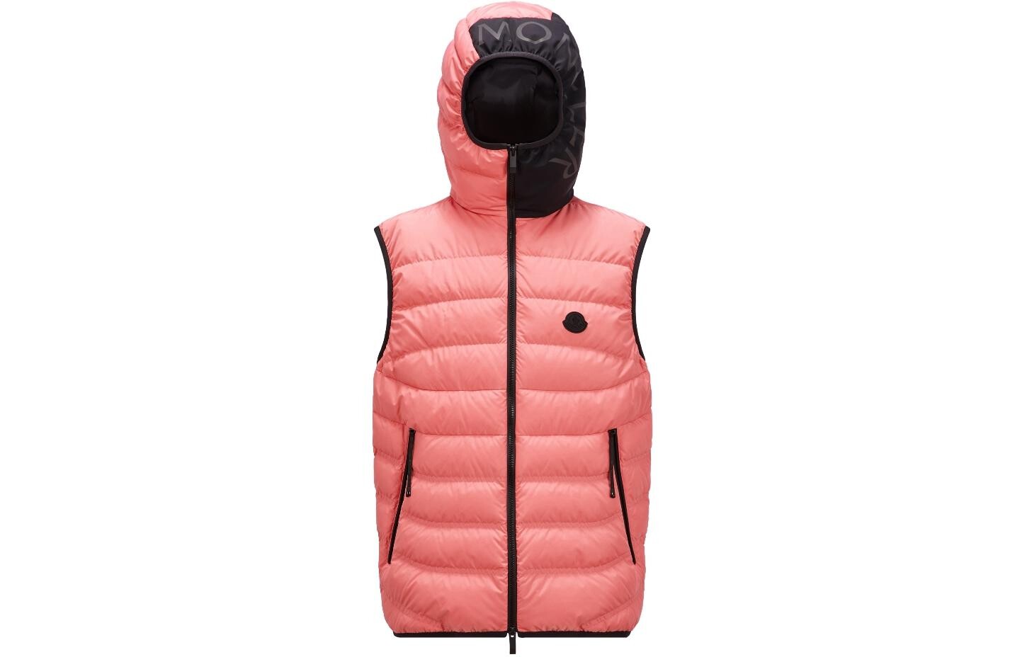 

Пуховик мужской розовый Moncler, розовый